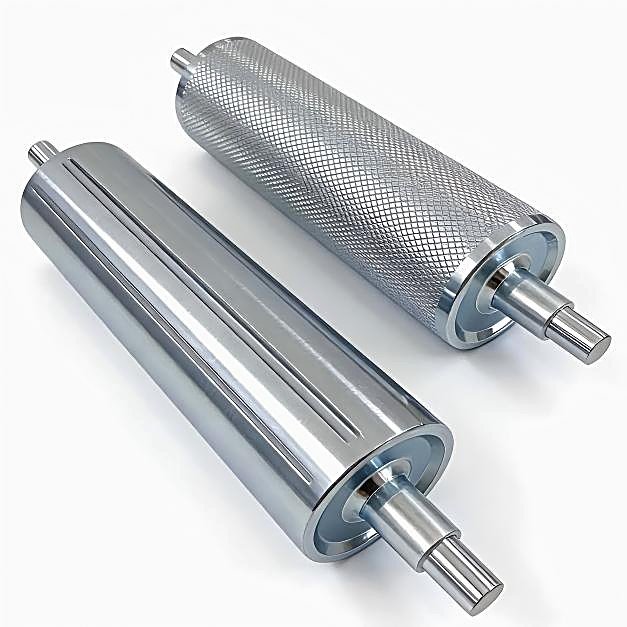 Smooth and knurled belt rollers thumbnail