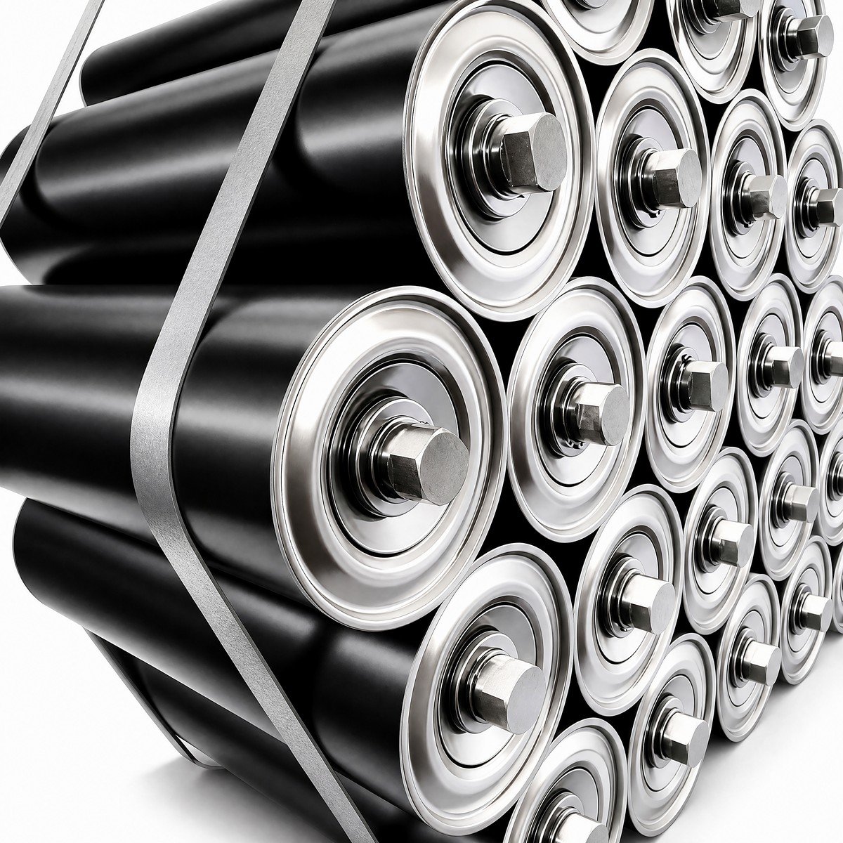 Idler rollers packed for shipment thumbnail