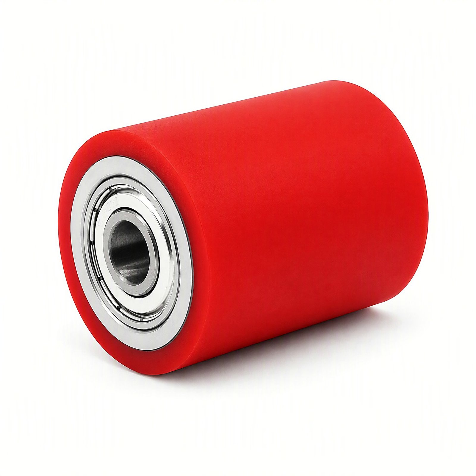 Single soft PU roller with bearing