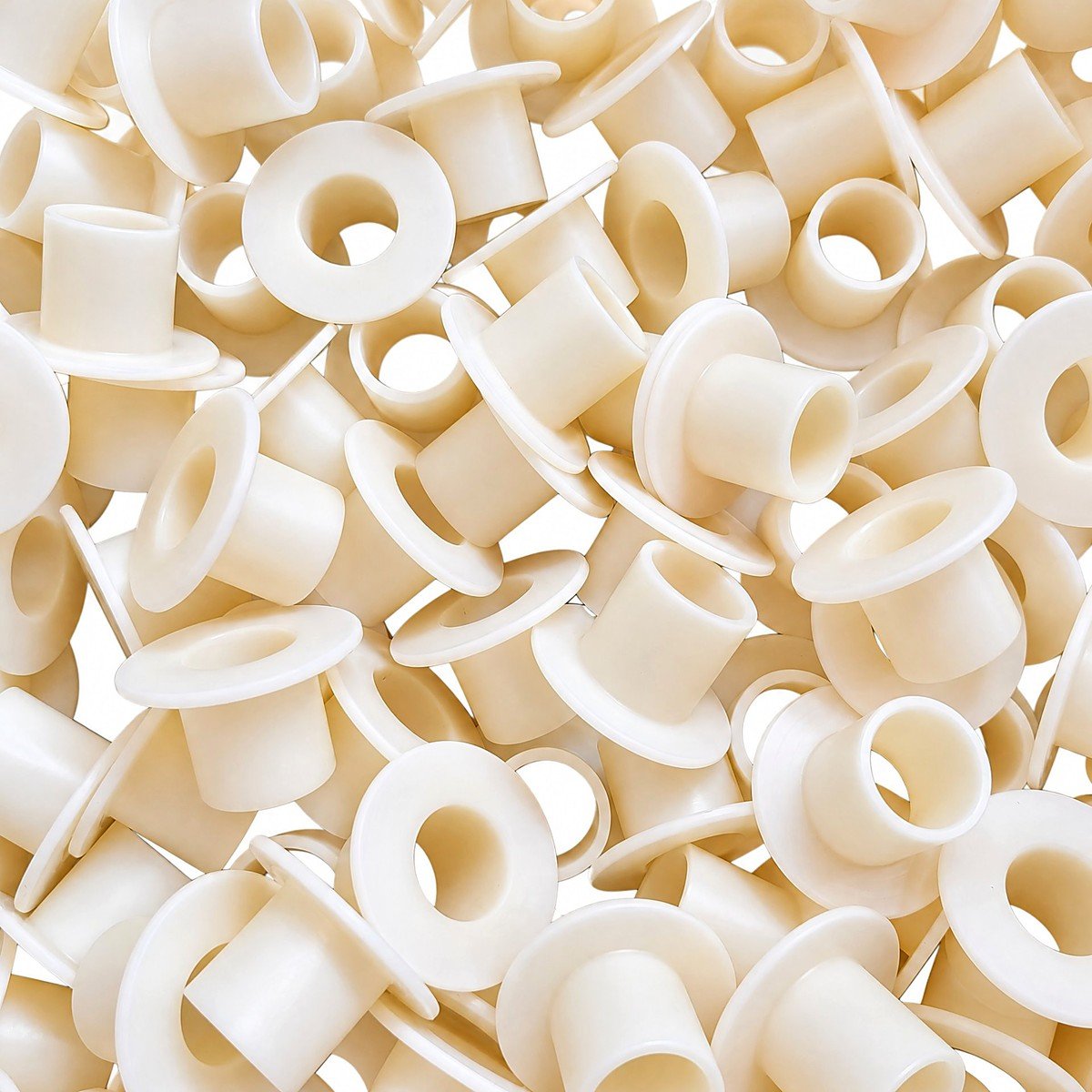 Batch of MC nylon flanged bushings