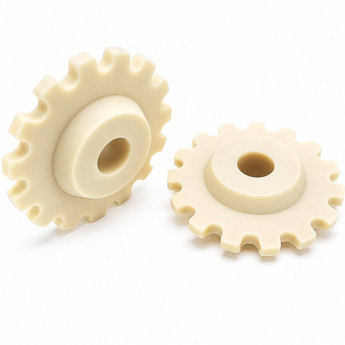 Nylon sprockets with hubbed bore