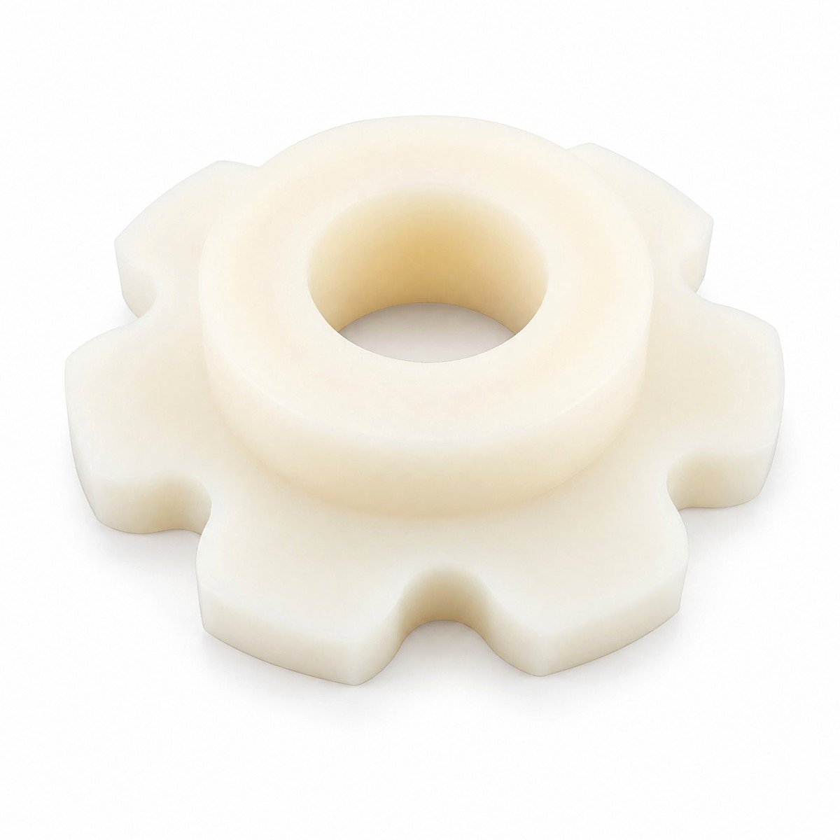 Large cast nylon gear with custom bore
