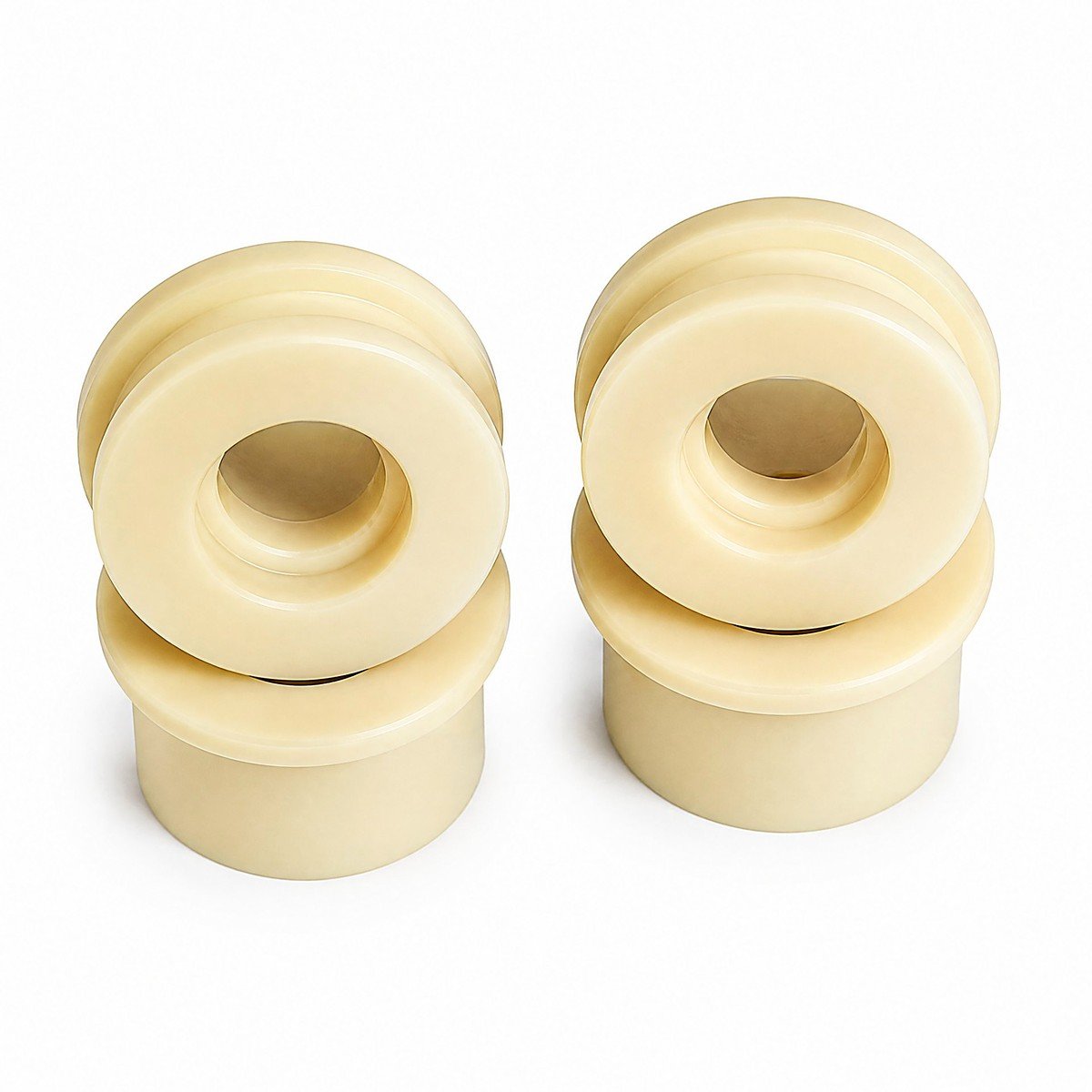 Cast nylon grooved roller sleeves with precision bore