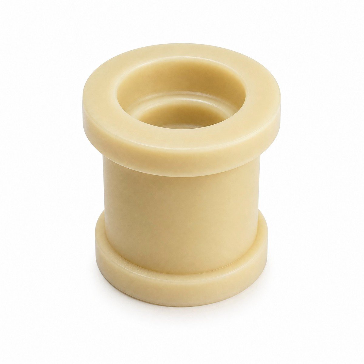 Flanged nylon sleeve bushing