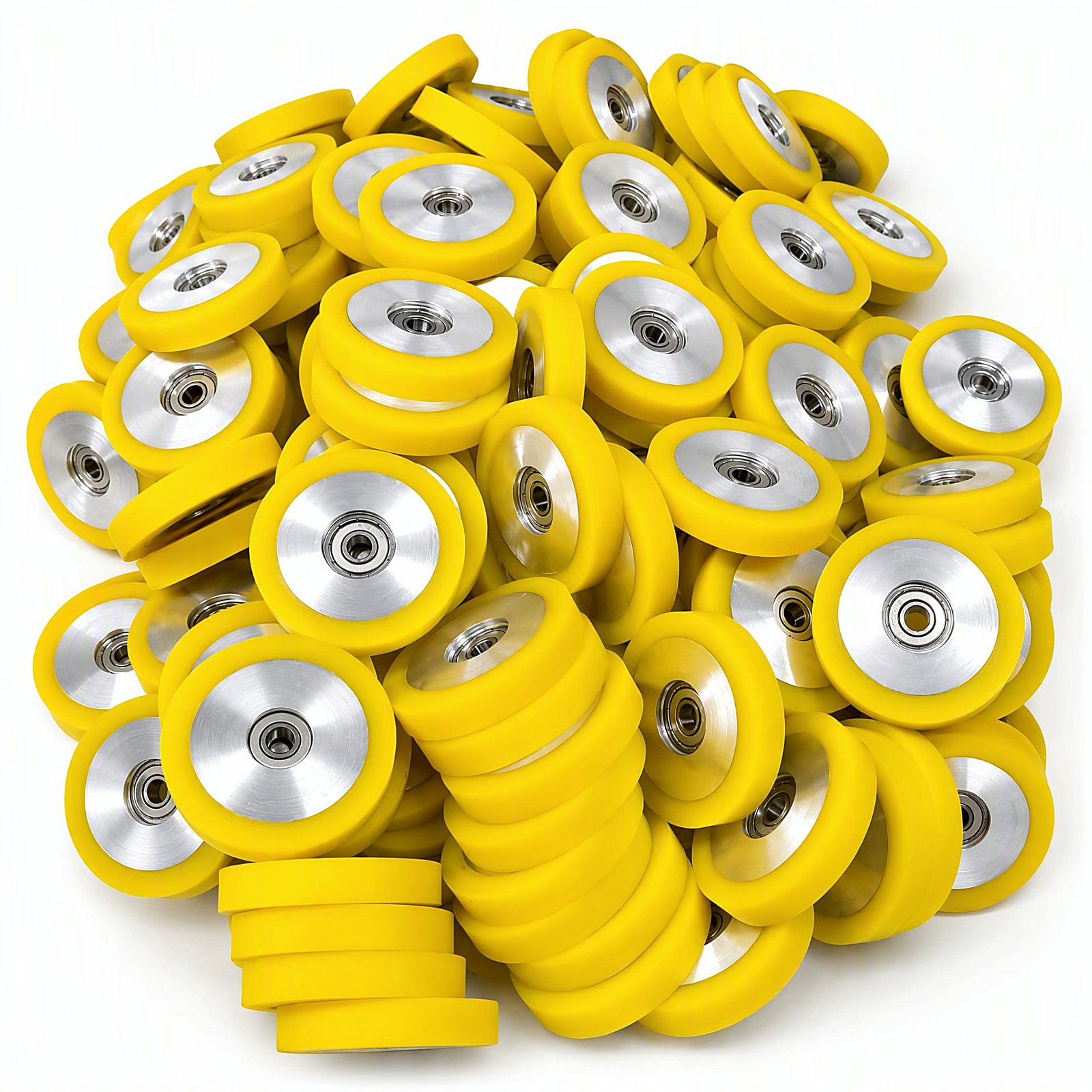 Aluminium core PU wheels in production volume