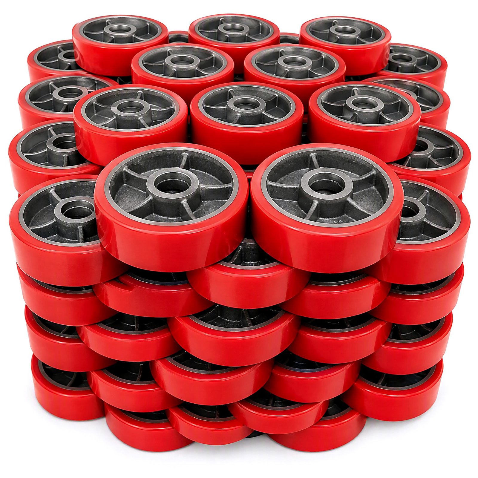 Custom PU wheels in bulk production