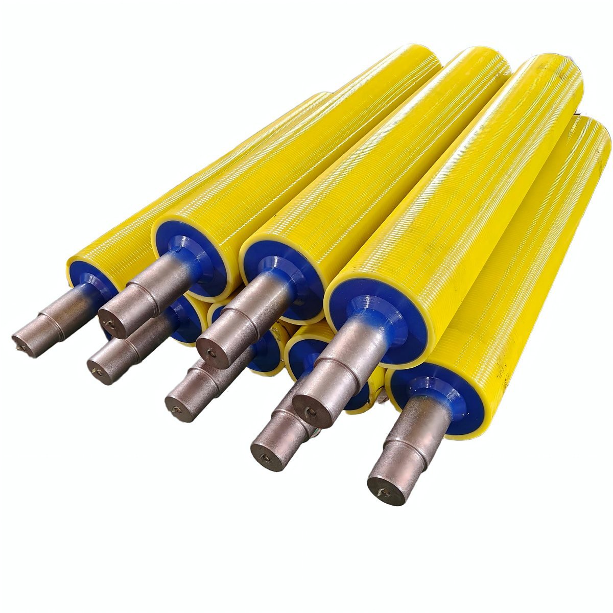 Yellow polyurethane rollers