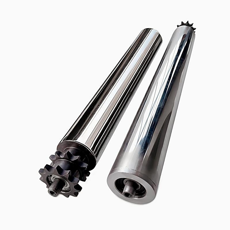 Polished stainless sprocket rollers thumbnail